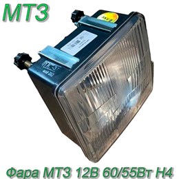 Фара МТЗ квадр. 12В, 60/55Вт, Н4 ФГ-308/ 087.101.000/ 70.3775 ФГ-308/ 087.101.000/ 70.3775
